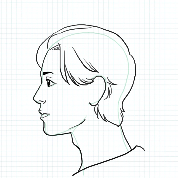横顔のイラストの描き方 初心者でも簡単に手順を追うだけ
